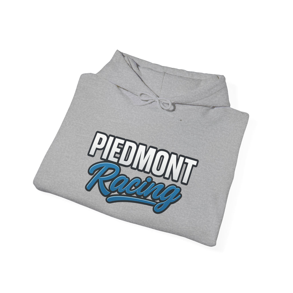 Piedmont Racing Hoodie 2 — Retro Blue Motorsport Pullover