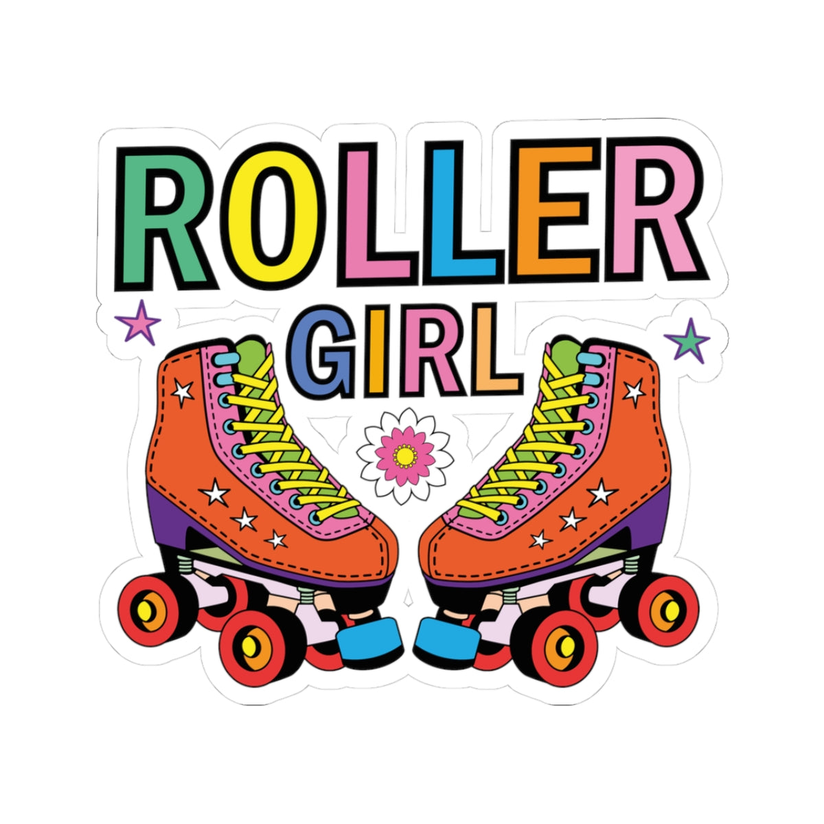 Roller Girl Kiss-Cut Stickers - Perfect for Skaters