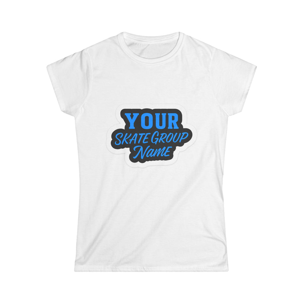 Customized Women's Softstyle T-Shirt for Roller Skating Groups or Individuals