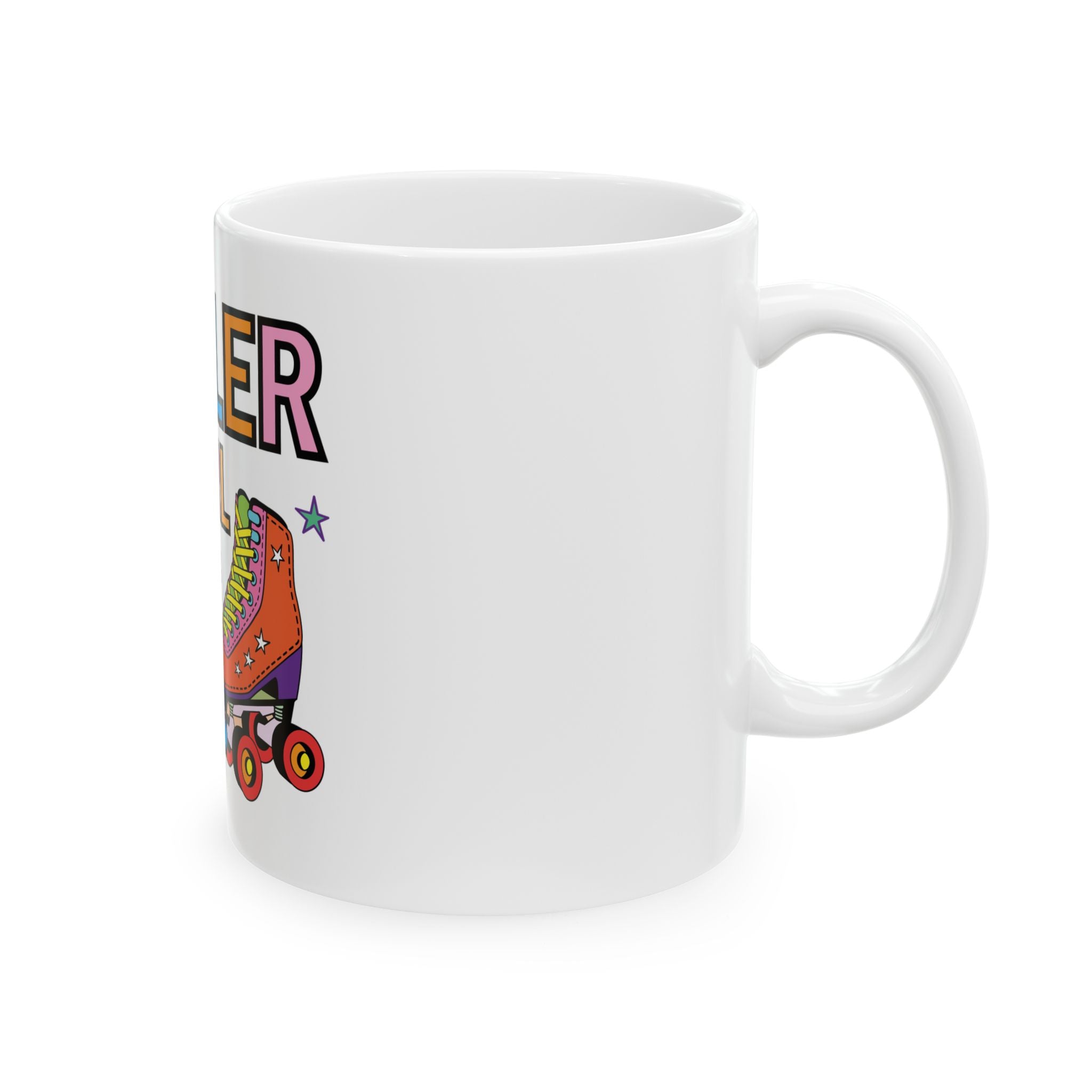 Roller Girl Roller Skater Ceramic Mug - Perfect for Roller Skating Enthusiasts
