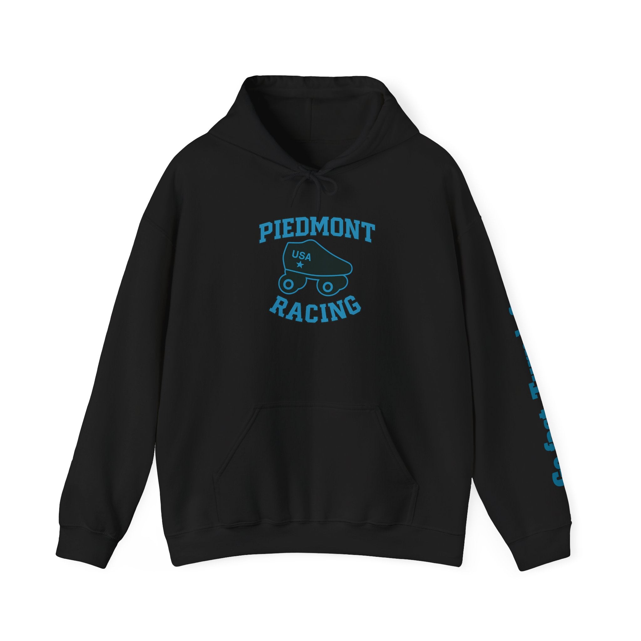 Piedmont Quad Racing Hoodie with Custom Back Name - Skate Team Pullover