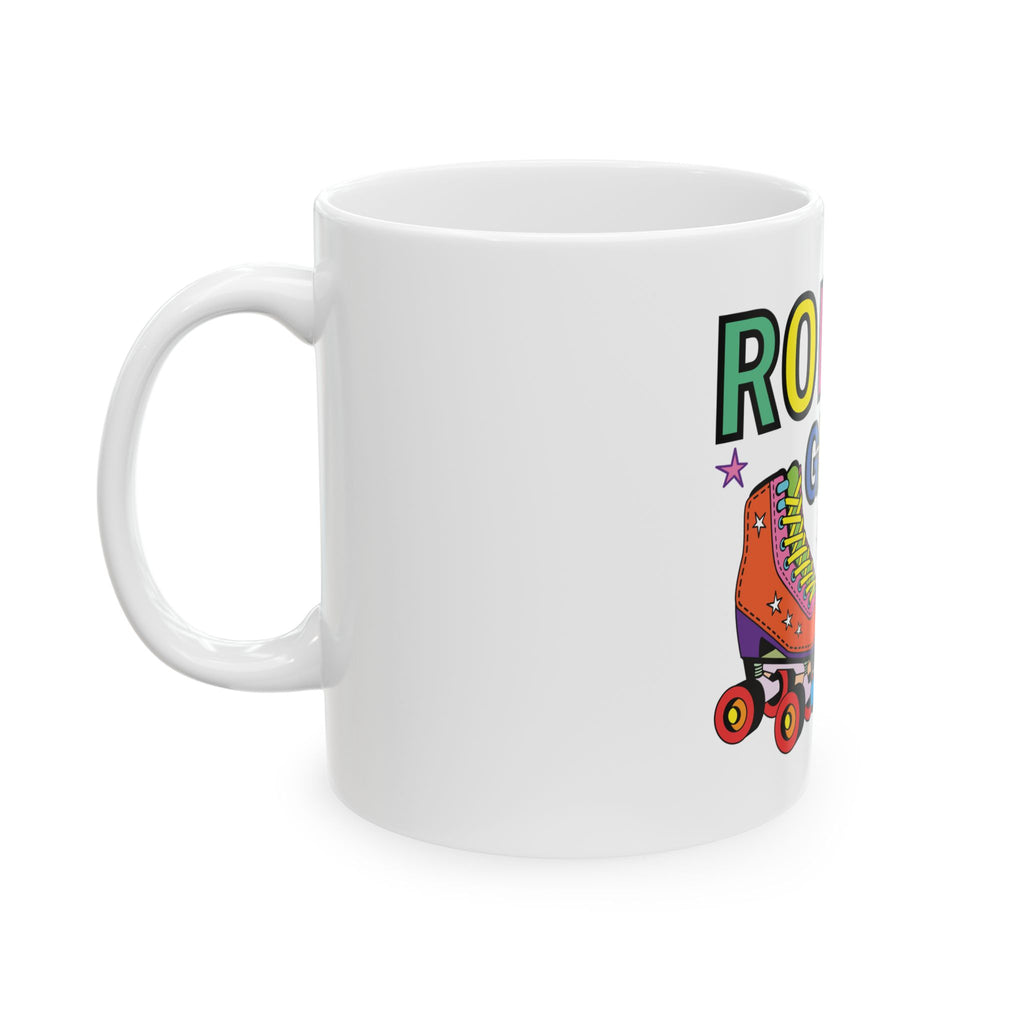 Roller Girl Roller Skater Ceramic Mug - Perfect for Roller Skating Enthusiasts