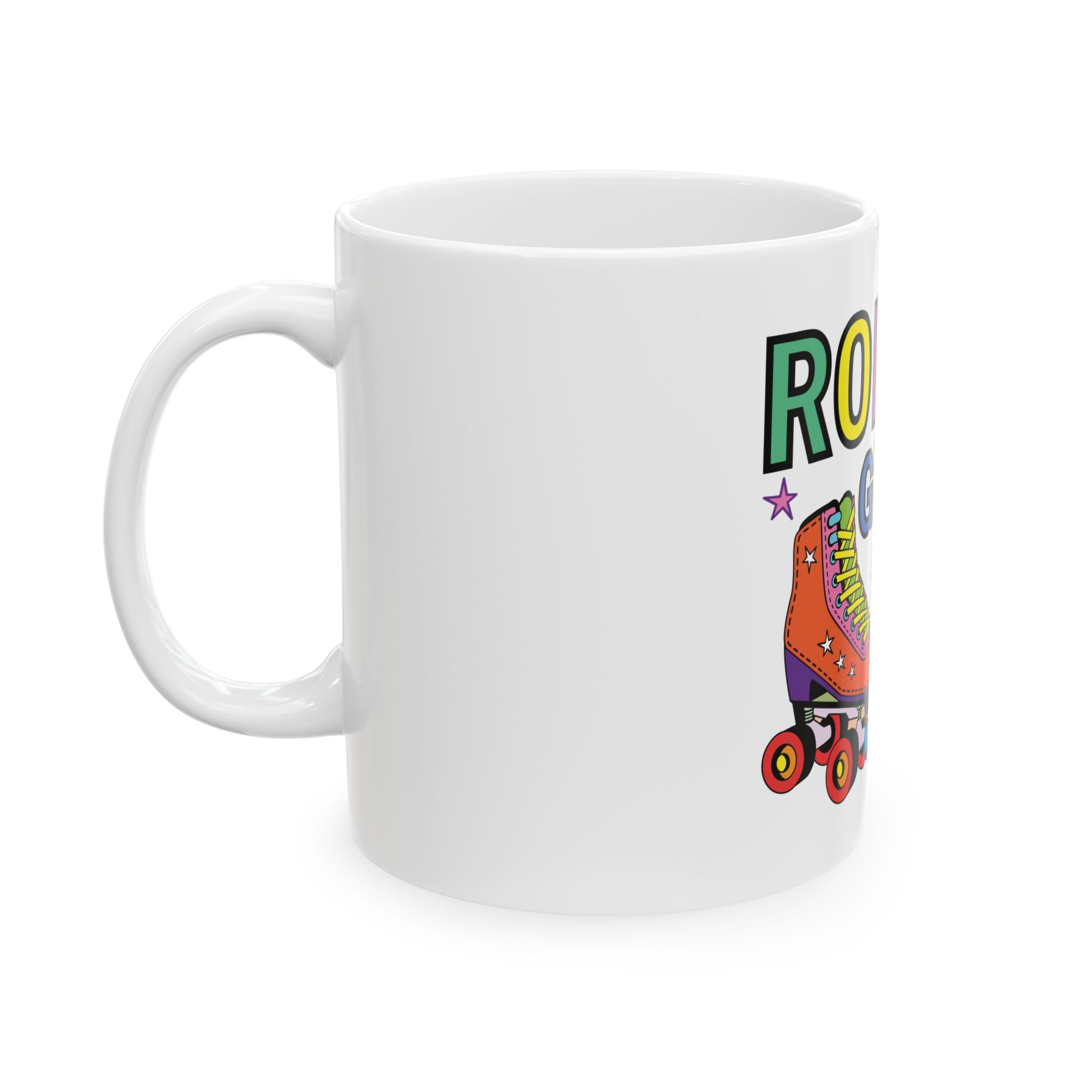 Roller Girl Roller Skater Ceramic Mug - Perfect for Roller Skating Enthusiasts