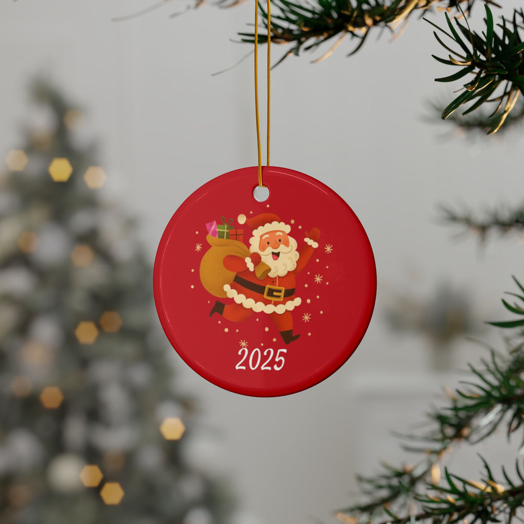 Christina Personalized Ceramic Ornament — Custom Name & 2025 Holiday Decoration