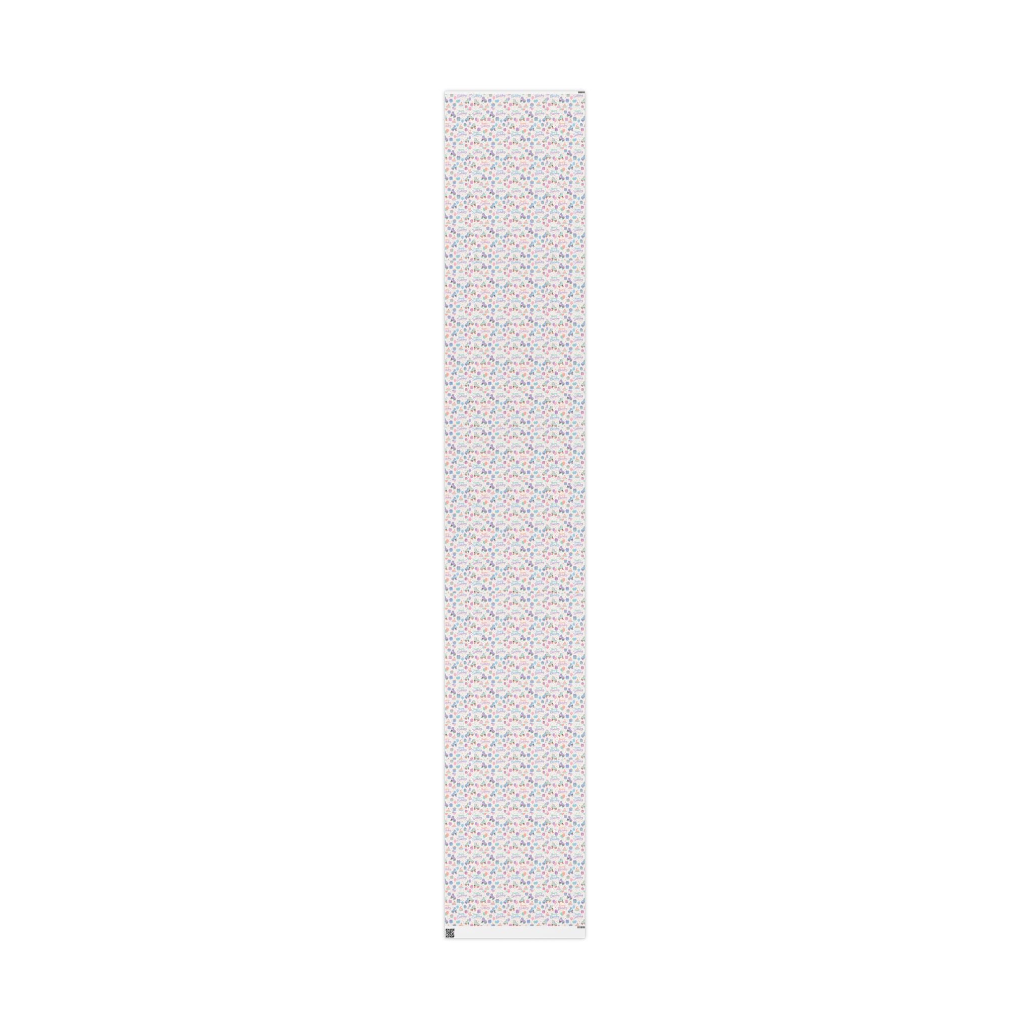 Birthday Roller Skating Gift Wrap Paper (White) Unique Wrap For the Roller Skating Lover.