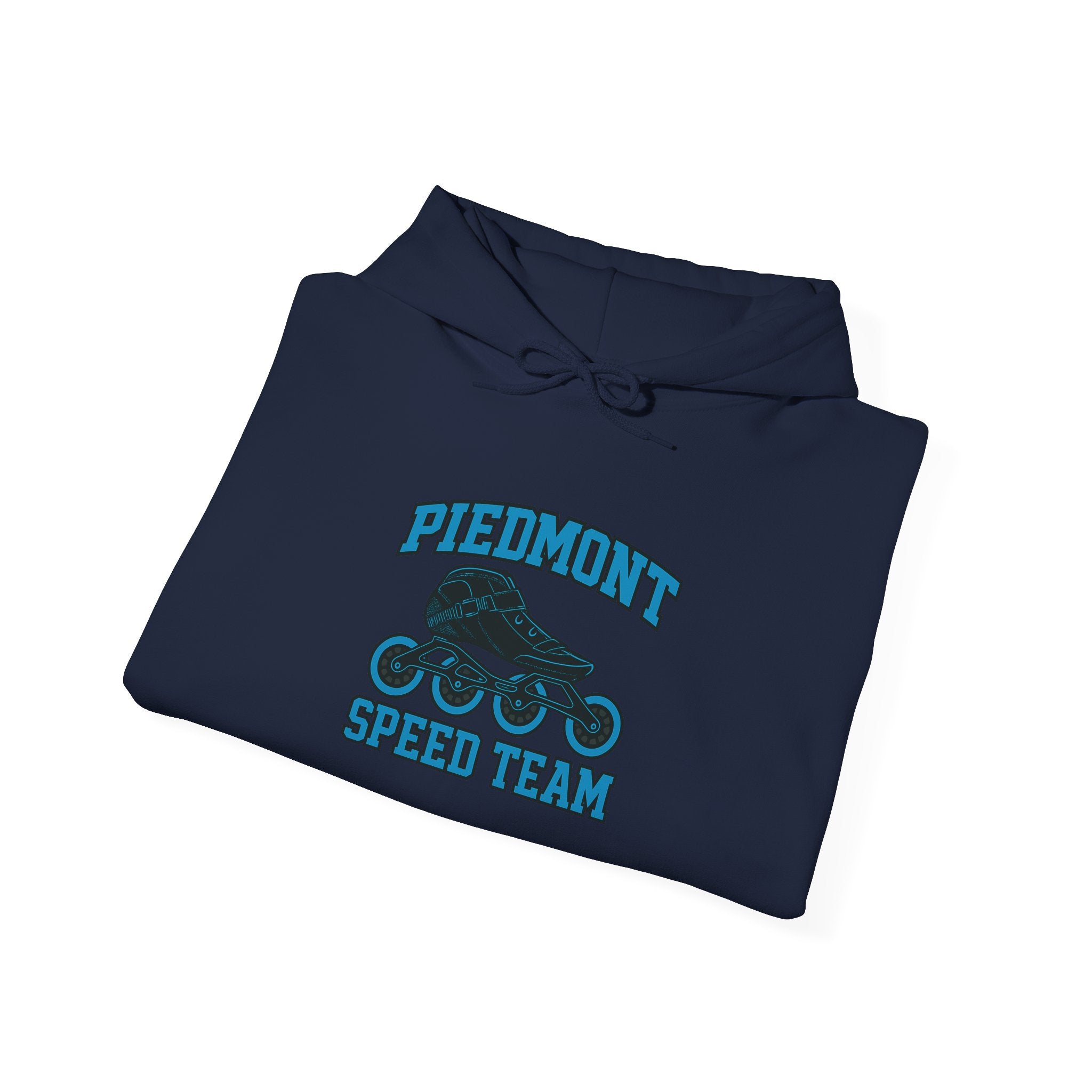Piedmont Racing Hoodie 4 — Retro Blue Motorsport Pullover