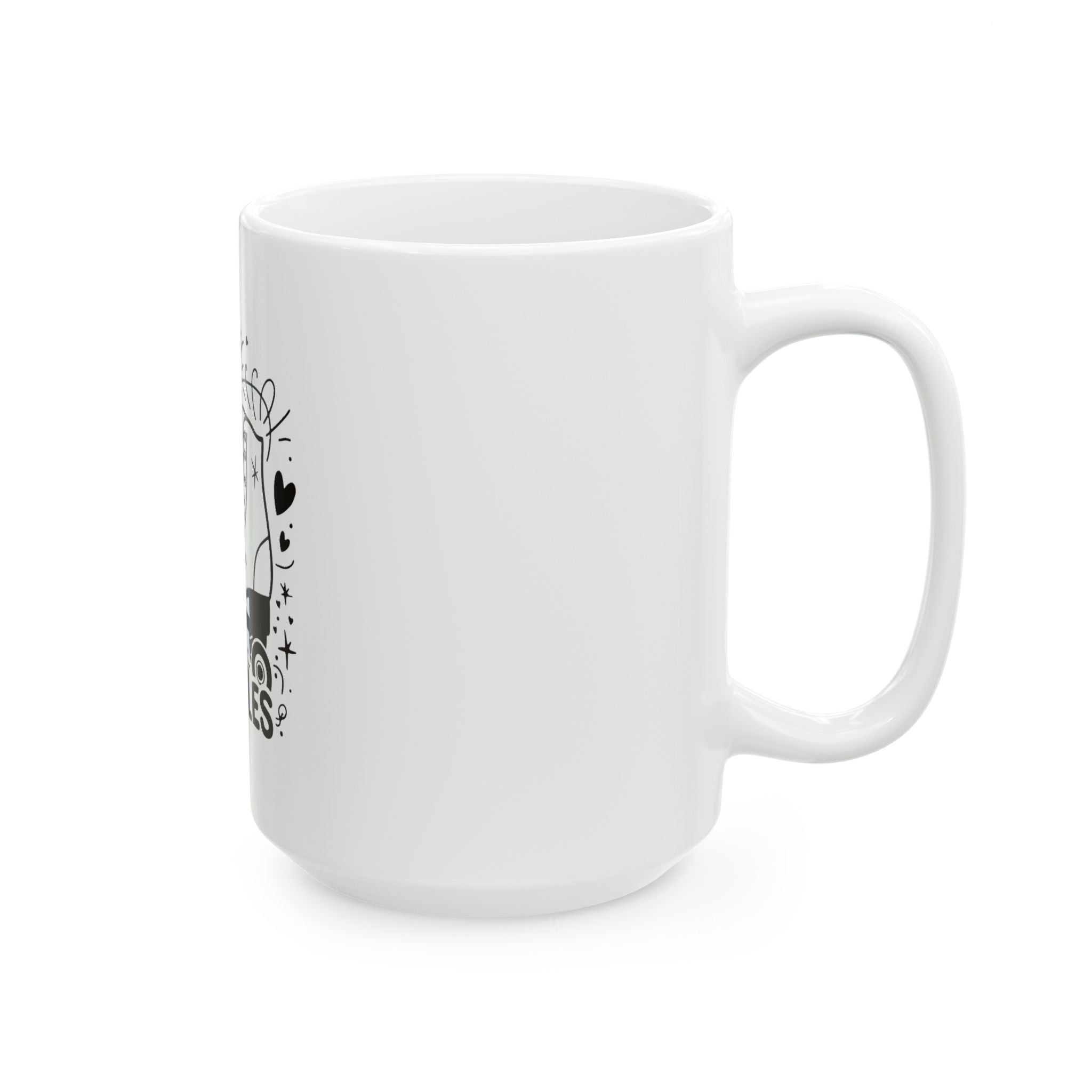 Roll Away Your Troubles Roller Skater Ceramic Mug - Perfect for Roller Skating Enthusiasts