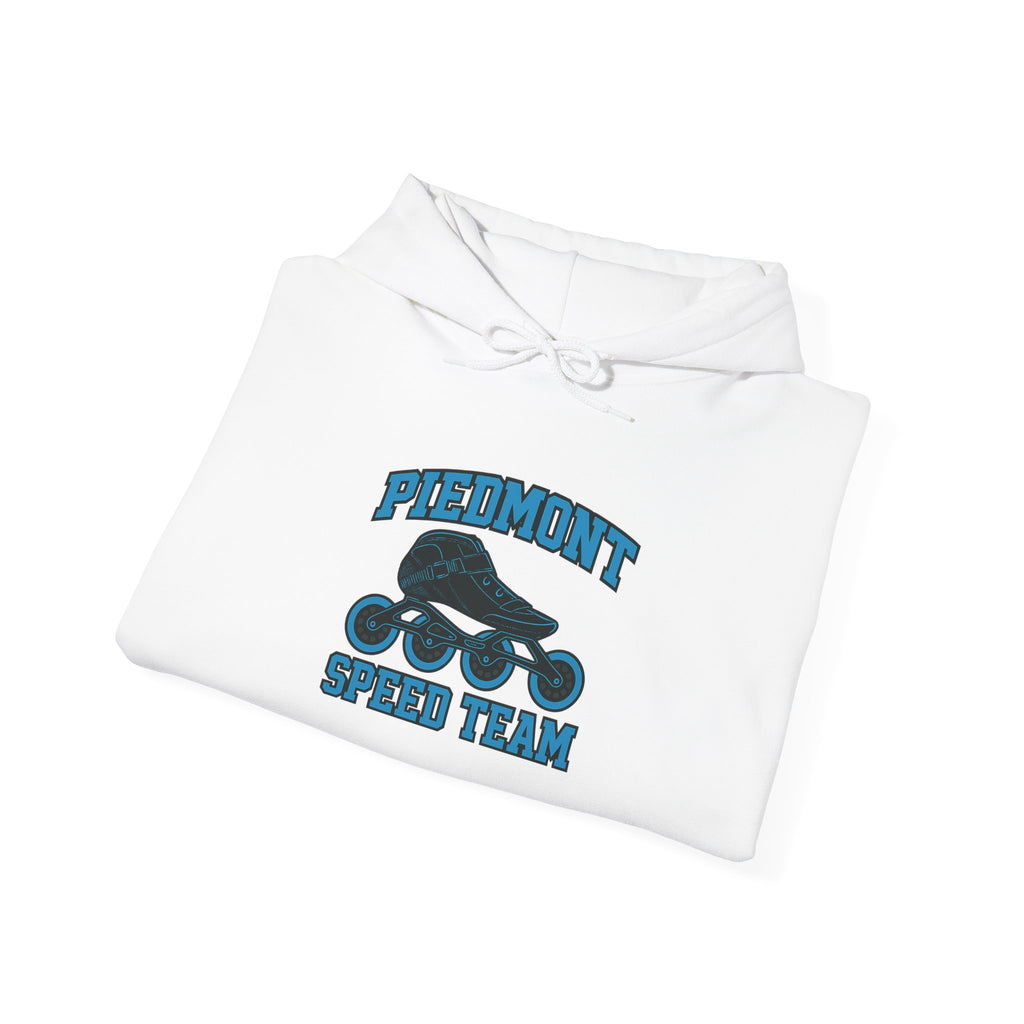 Piedmont Racing Hoodie 4 — Retro Blue Motorsport Pullover