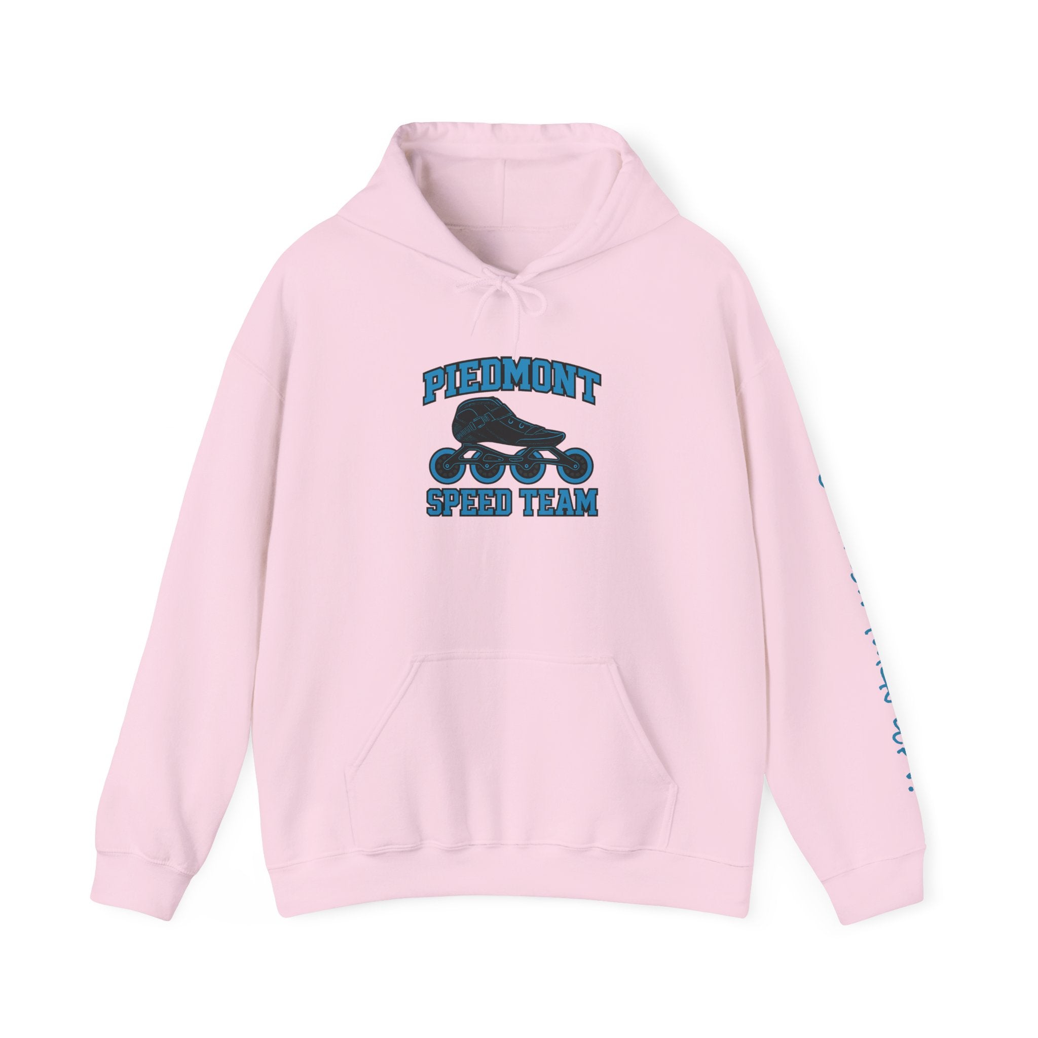 Piedmont Racing Hoodie 4 — Retro Blue Motorsport Pullover