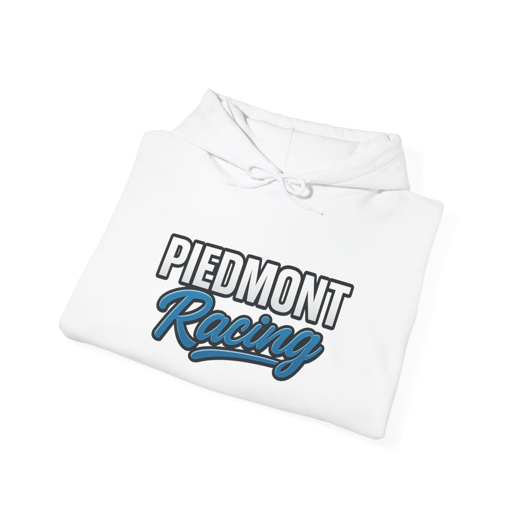 Piedmont Racing Hoodie 2 — Retro Blue Motorsport Pullover