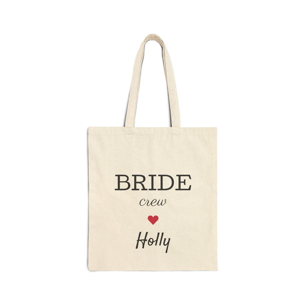 Bride Crew Cotton Canvas Tote Bag - Fun and Functional Shopping Bag for Skaters