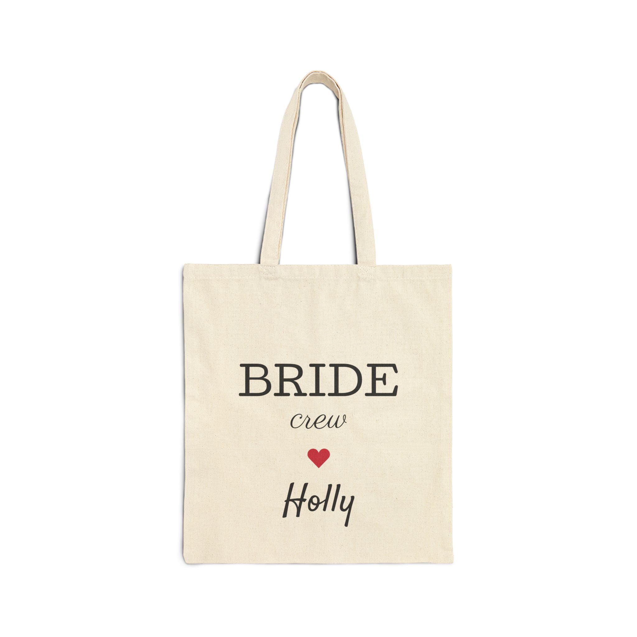 Bride Crew Cotton Canvas Tote Bag - Fun and Functional Shopping Bag for Skaters