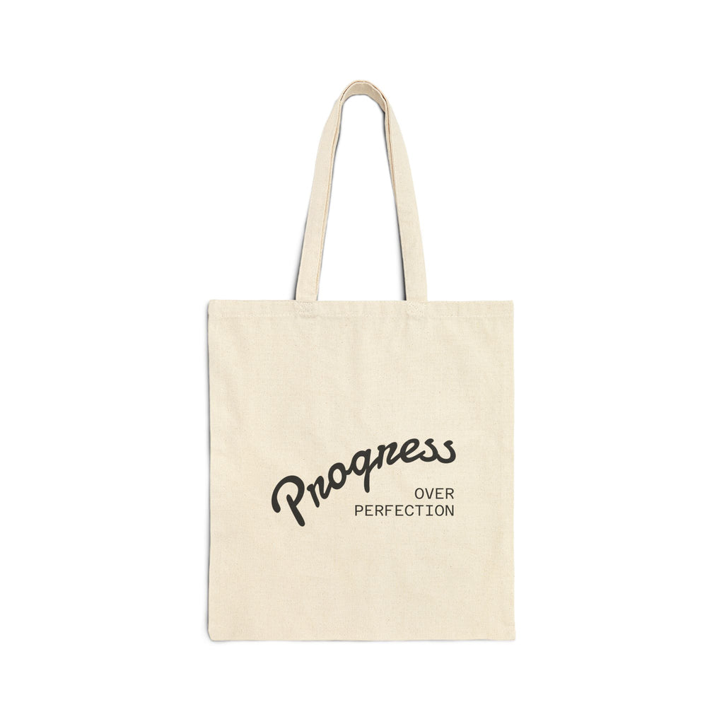 Cotton Tote — Peace Love Skate / Progress Over Perfection Graphic Bag