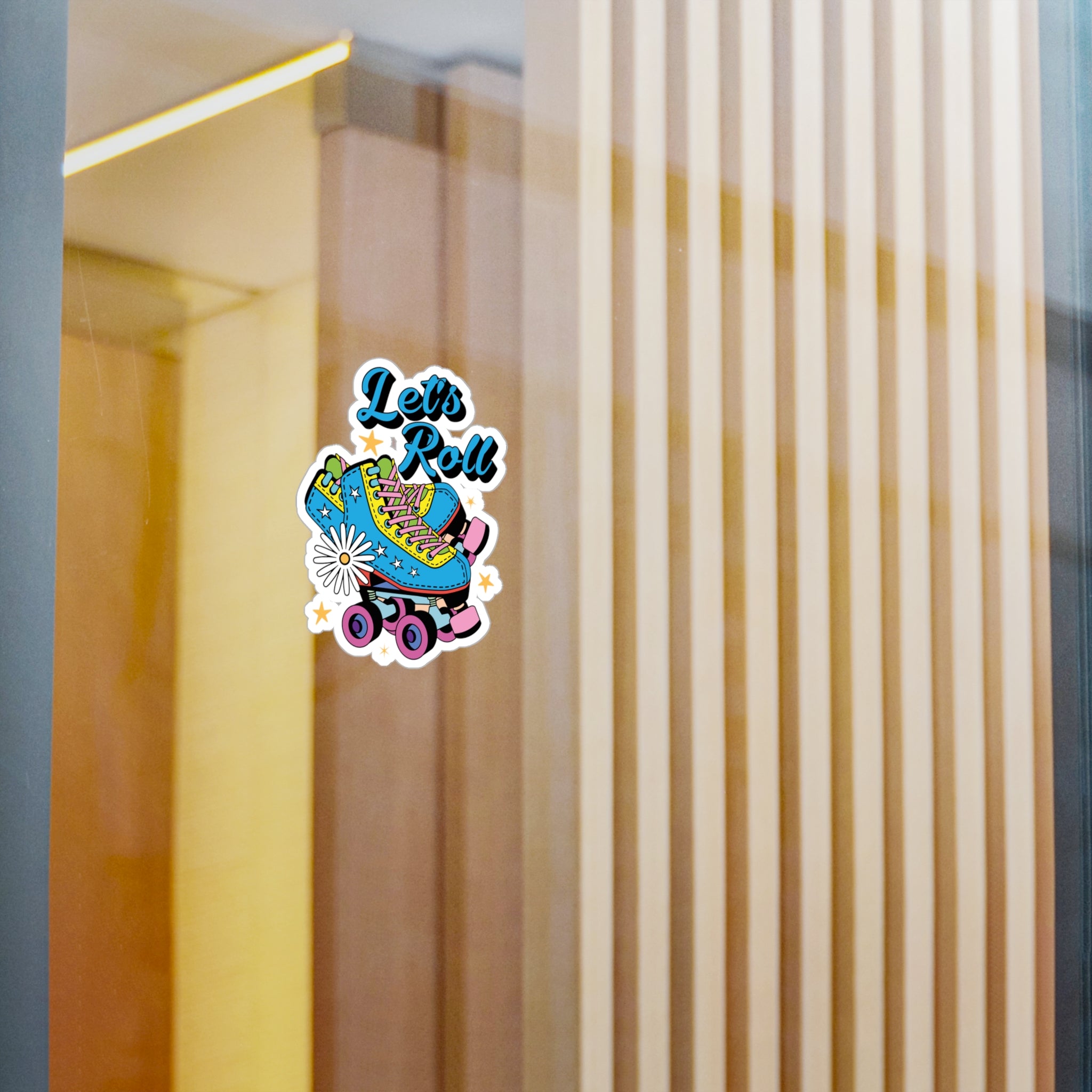 Let's Roll Kiss-Cut Vinyl Decals