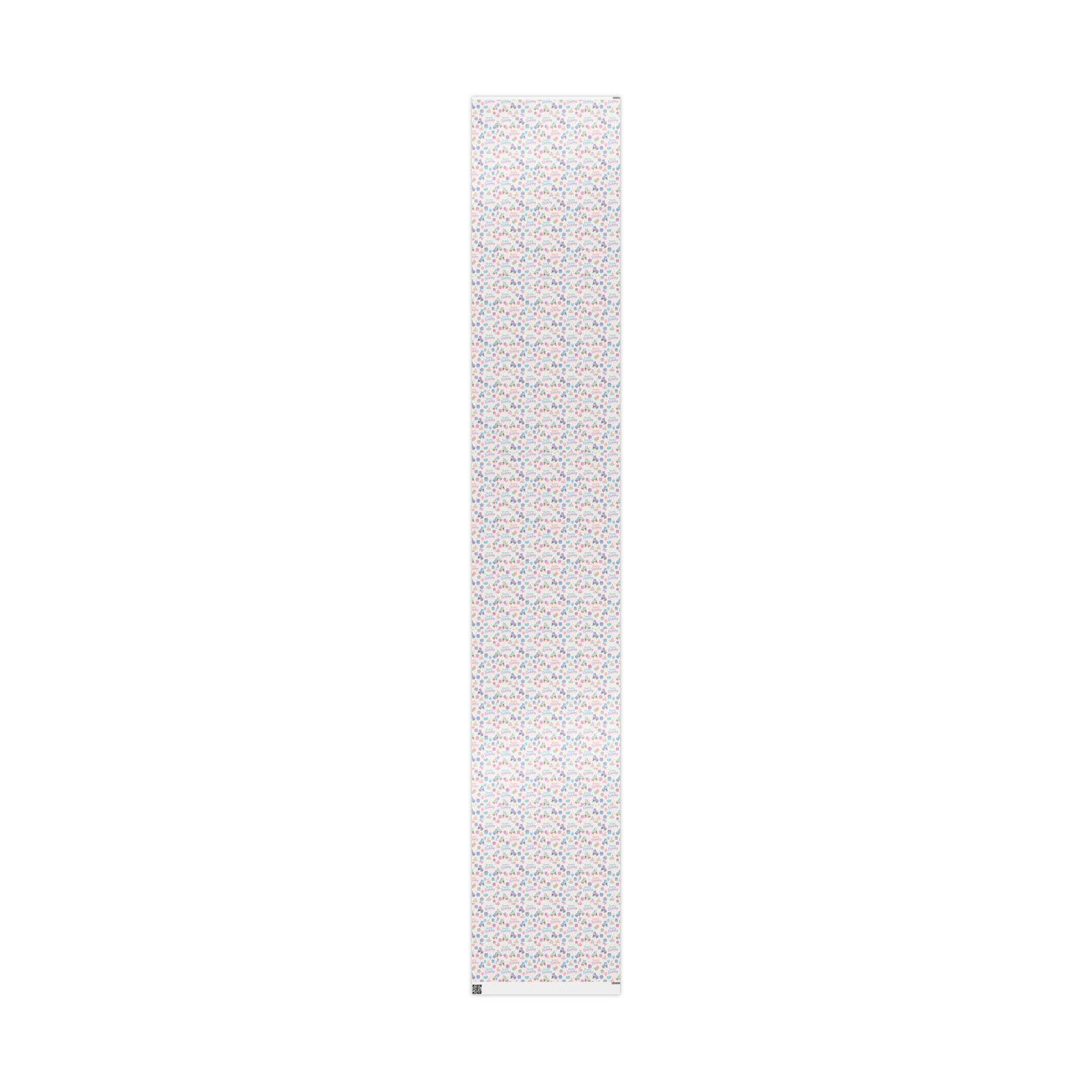 Birthday Roller Skating Gift Wrap Paper (White) Unique Wrap For the Roller Skating Lover.