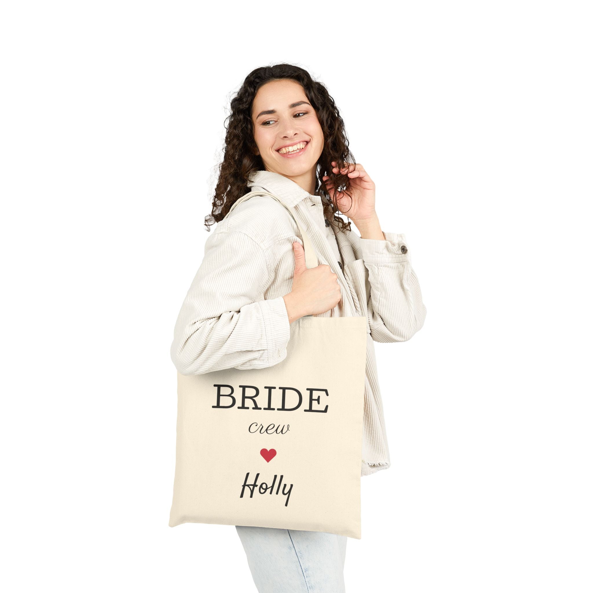 Bride Crew Cotton Canvas Tote Bag - Fun and Functional Shopping Bag for Skaters