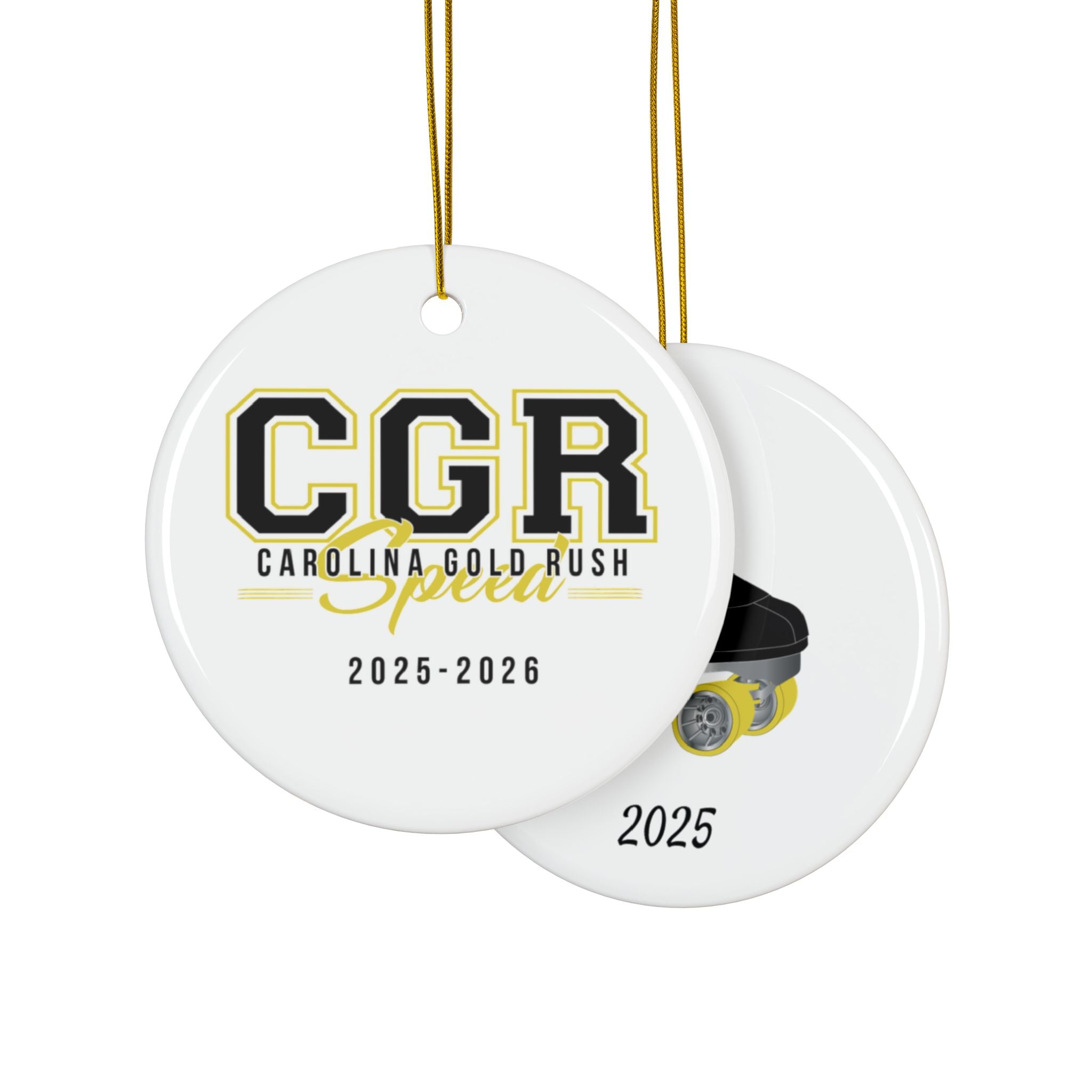 CGR Personalized Ceramic Ornament — Custom Name & 2025 Holiday Decoration