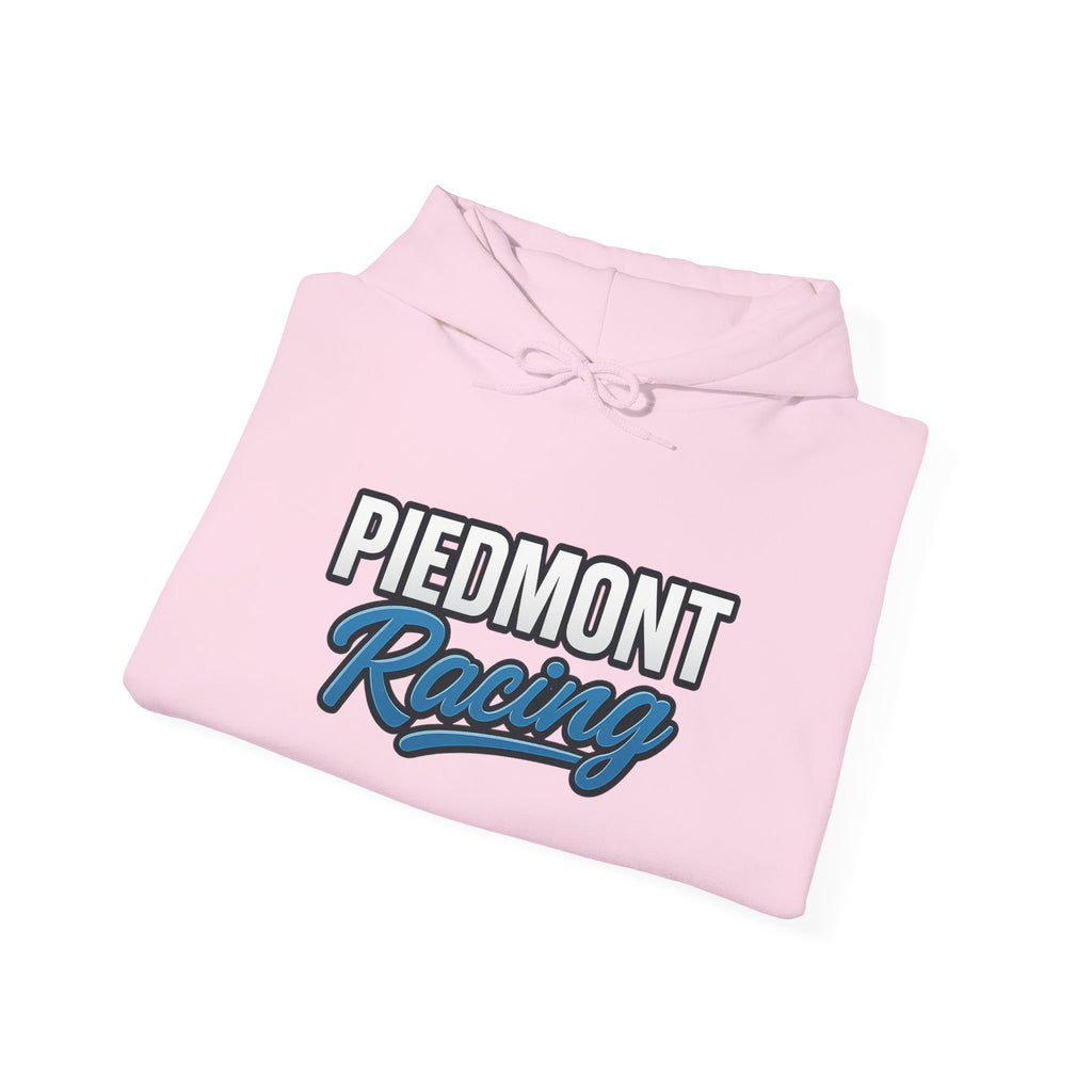 Piedmont Racing Hoodie 2 — Retro Blue Motorsport Pullover