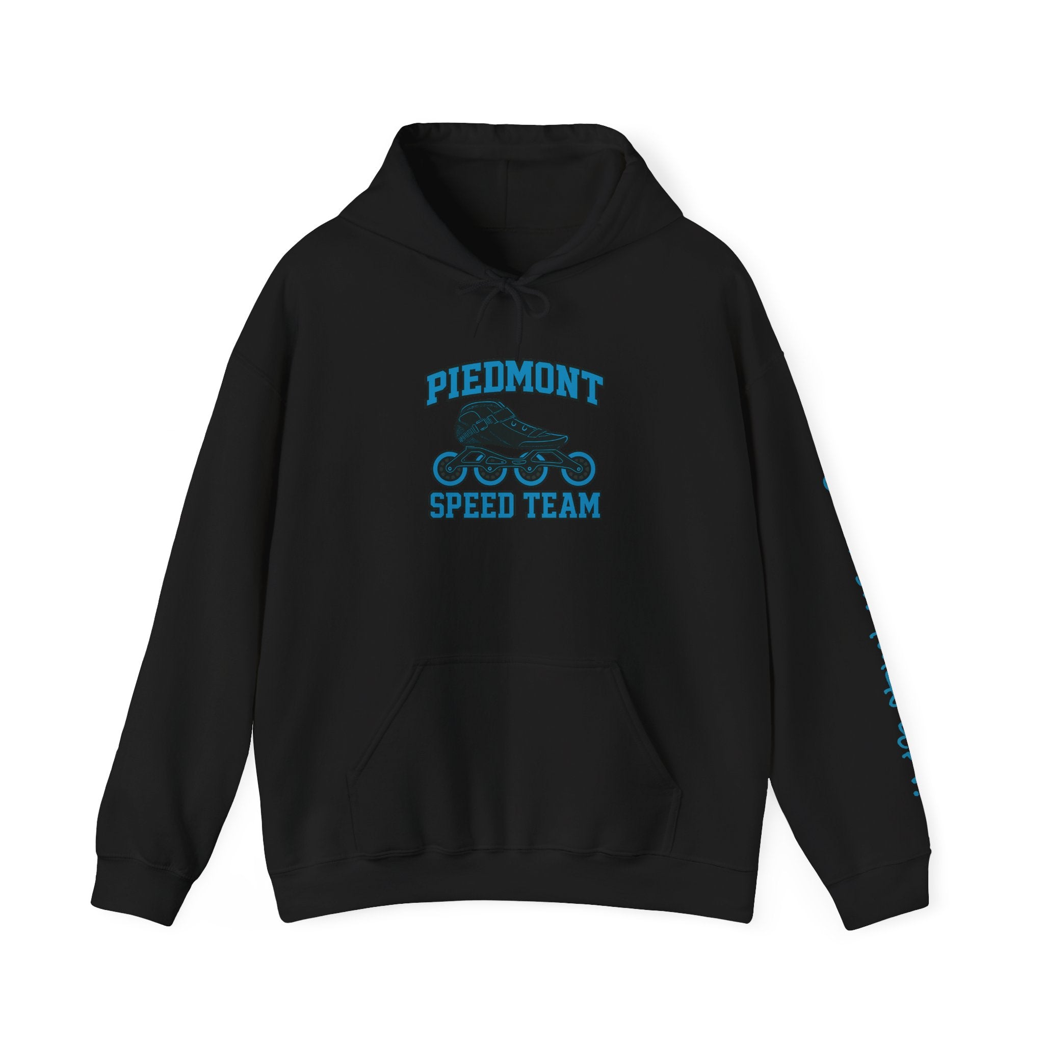 Piedmont Racing Hoodie 4 — Retro Blue Motorsport Pullover