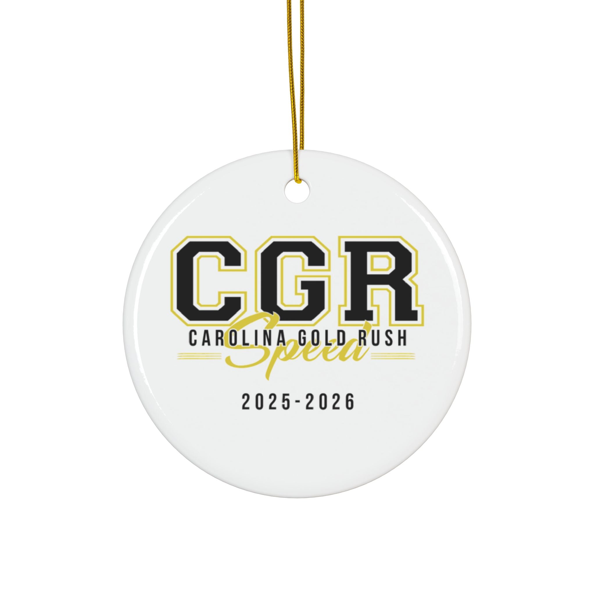 CGR Jenny Personalized Ceramic Ornament — Custom Name & 2025 Holiday Decoration