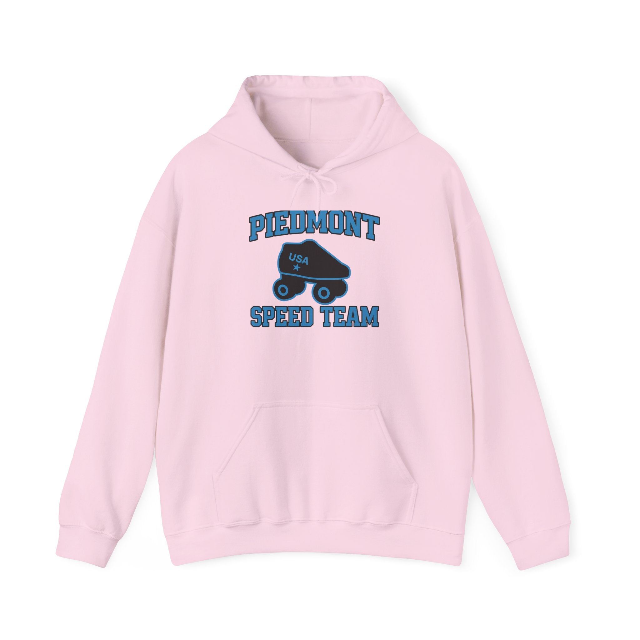 Piedmont Racing Hoodie 3 — Retro Blue Motorsport Pullover