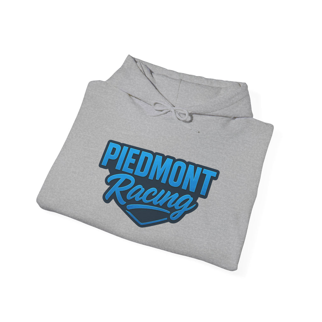 Piedmont Racing Hoodie — Retro Blue Motorsport Pullover
