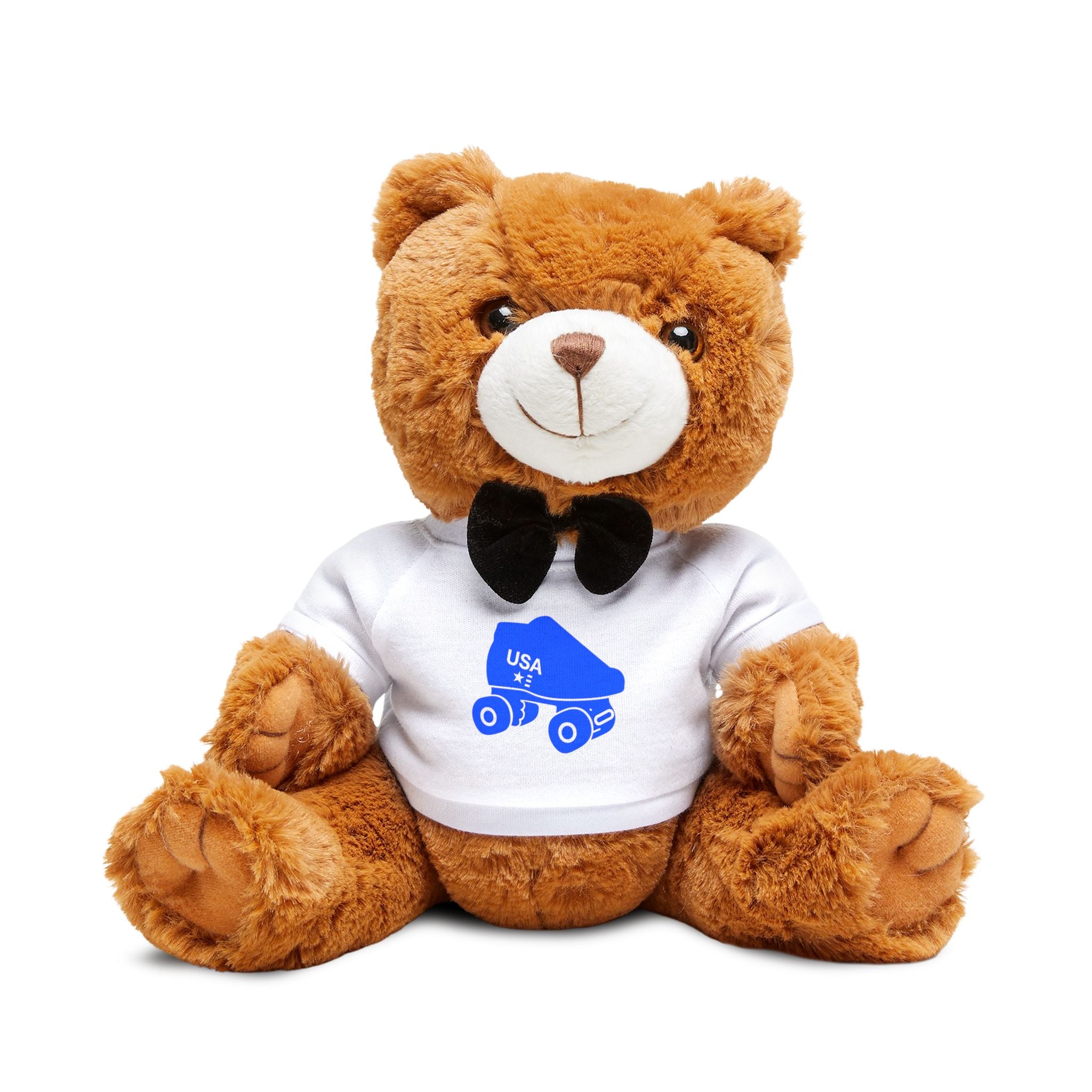 Blue Quad Skate Teddy Bear – Plush Gift with T-Shirt
