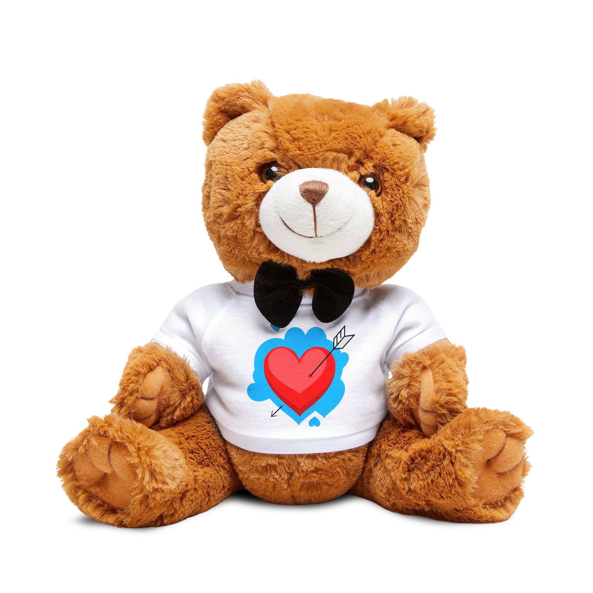 Heart Valentine Teddy Bear – Plush Gift with T-Shirt