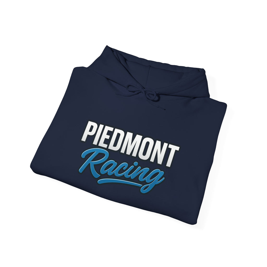Piedmont Racing Hoodie 2 — Retro Blue Motorsport Pullover