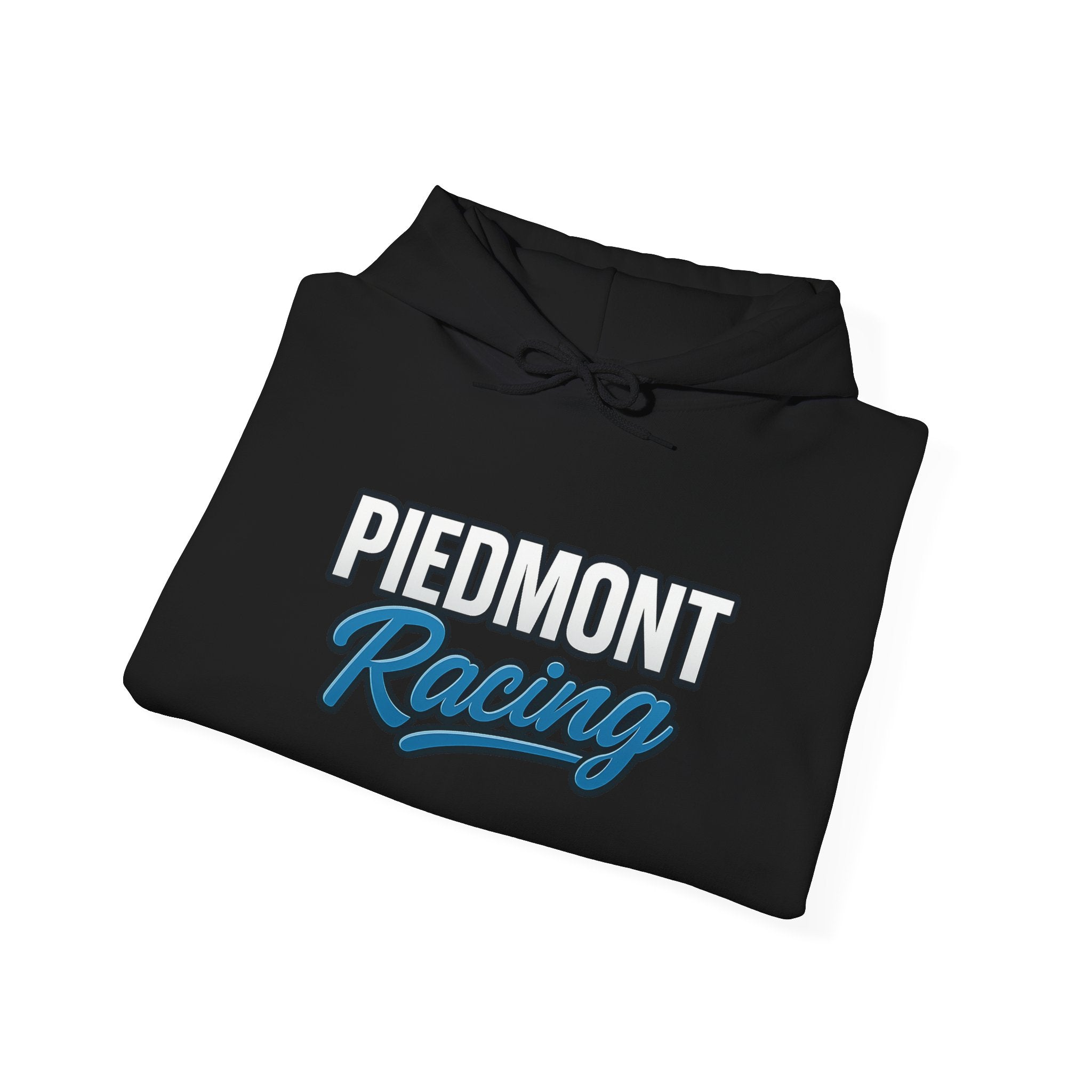 Piedmont Racing Hoodie 2 — Retro Blue Motorsport Pullover