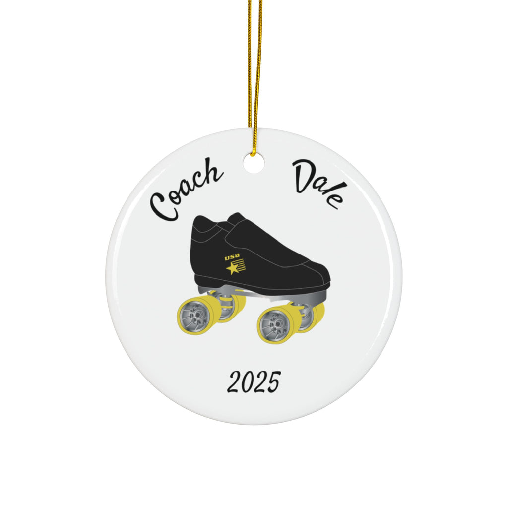 CGR Coach Dale Personalized Ceramic Ornament — Custom Name & 2025 Holiday Decoration