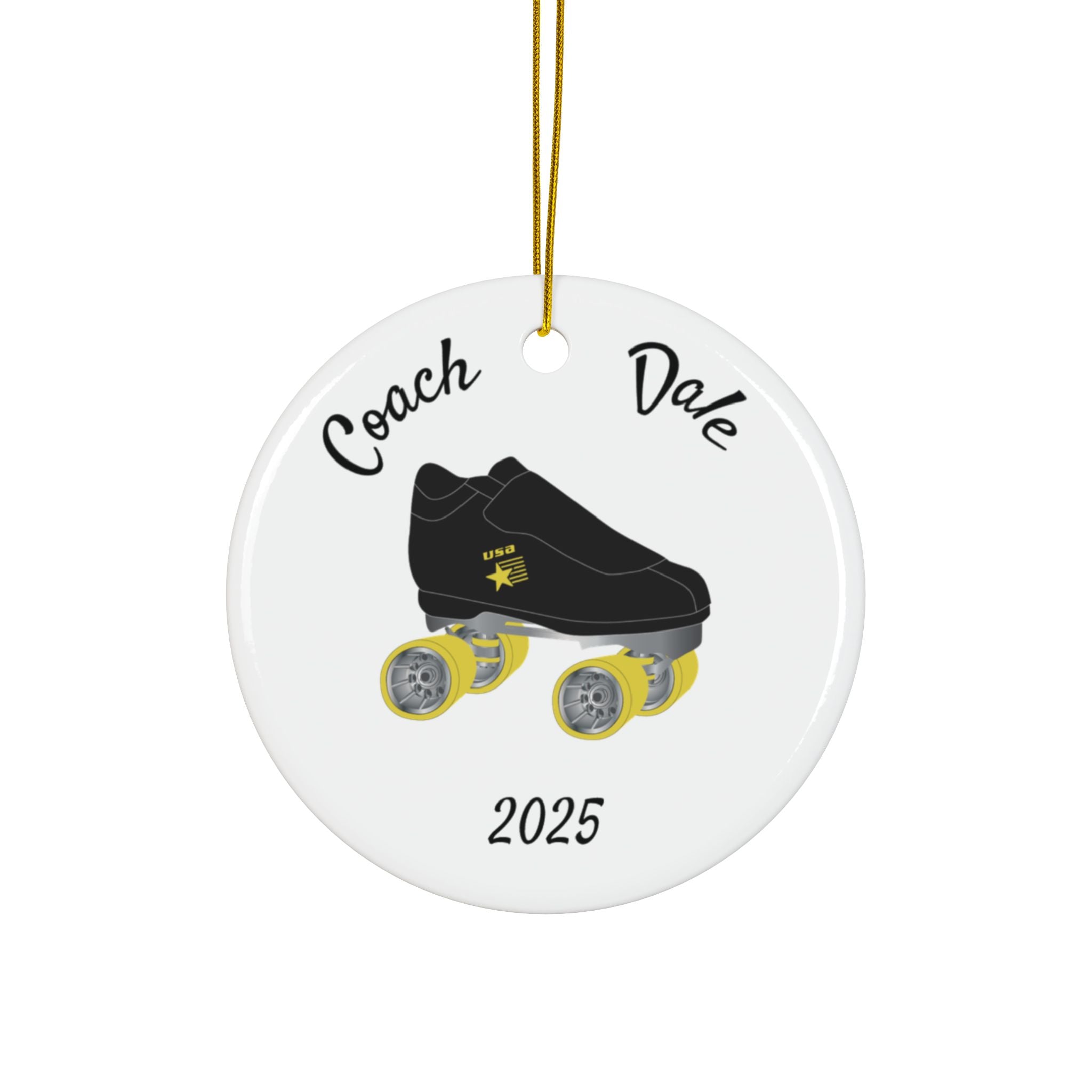 CGR Coach Dale Personalized Ceramic Ornament — Custom Name & 2025 Holiday Decoration