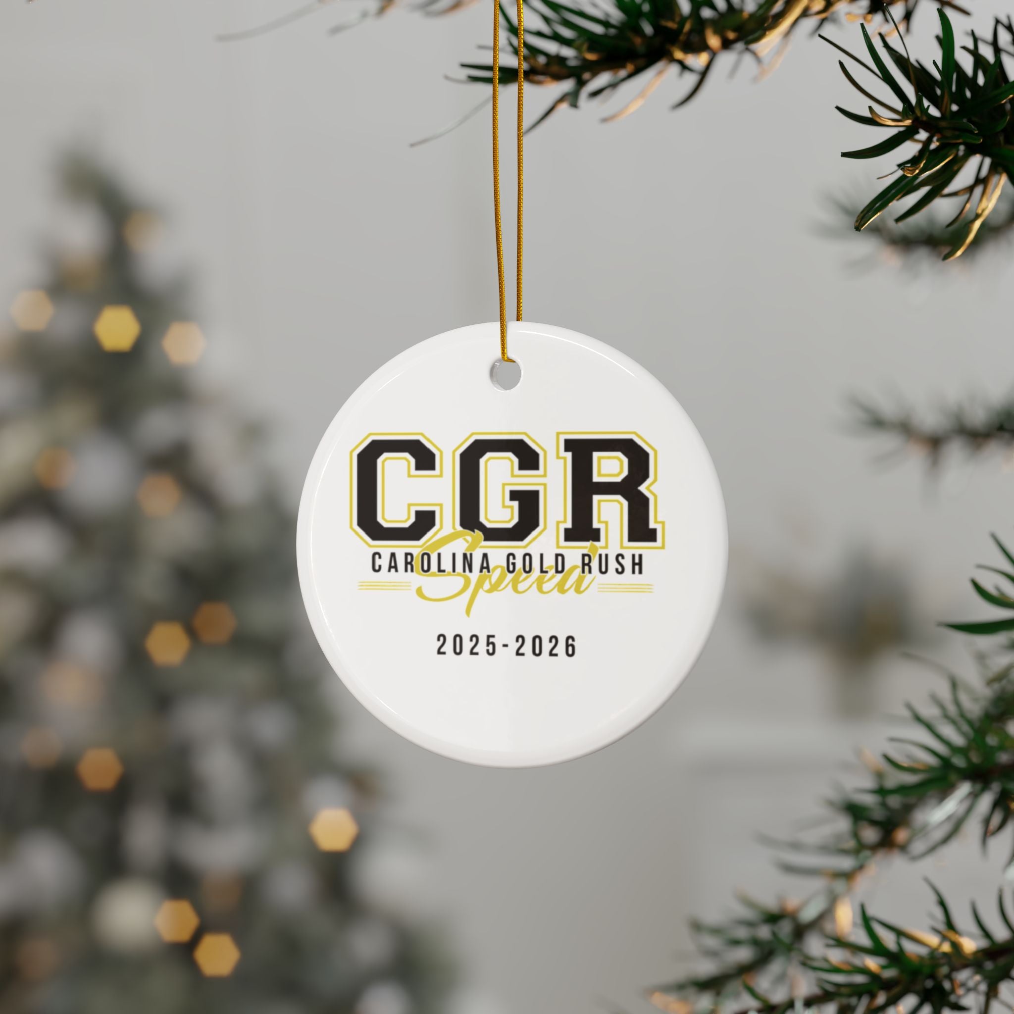 CGR Coach Morgan Personalized Ceramic Ornament — Custom Name & 2025 Holiday Decoration