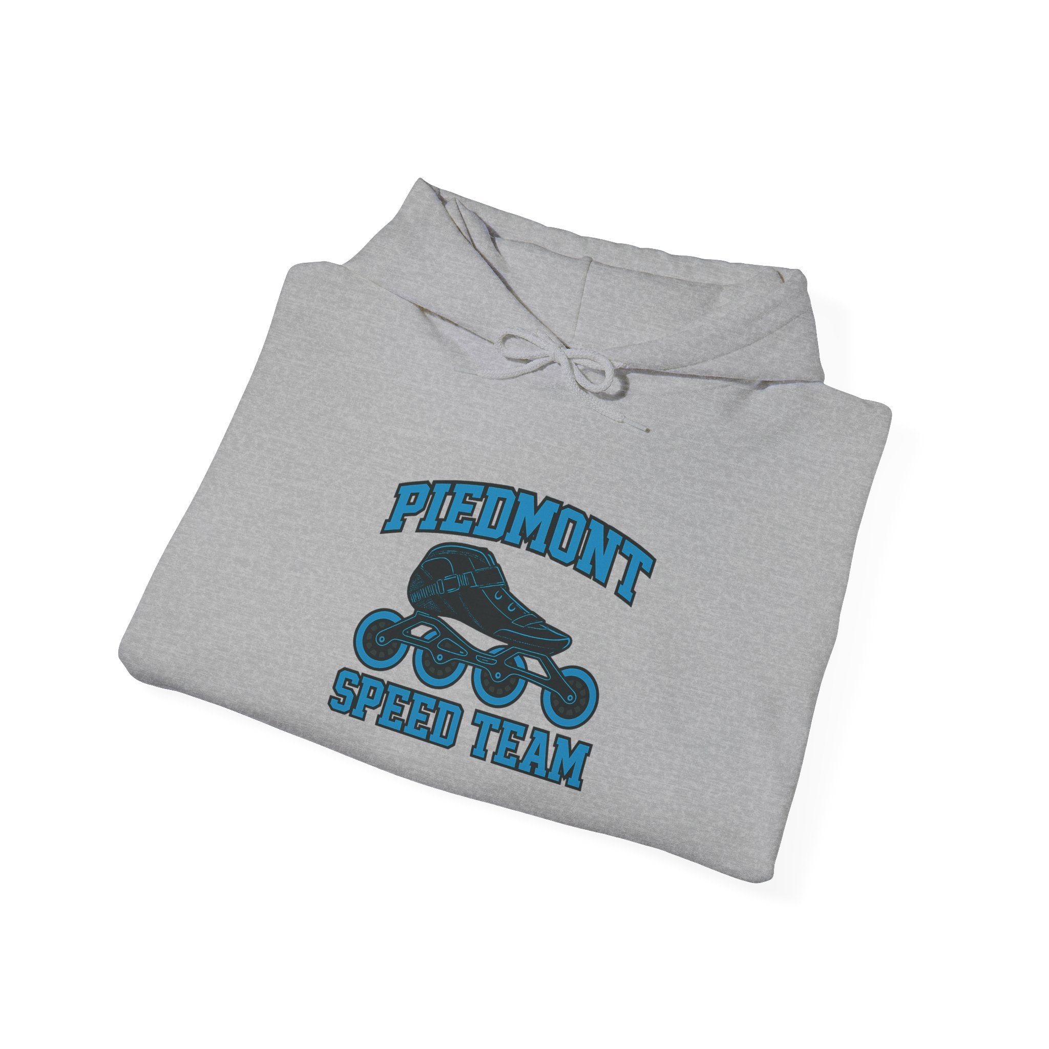 Piedmont Racing Hoodie 4 — Retro Blue Motorsport Pullover