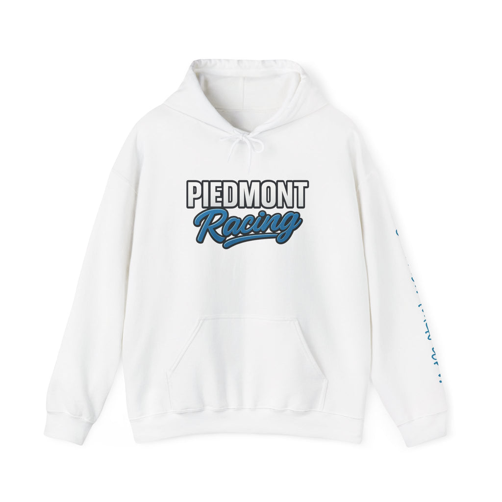 Piedmont Racing Hoodie 2 — Retro Blue Motorsport Pullover