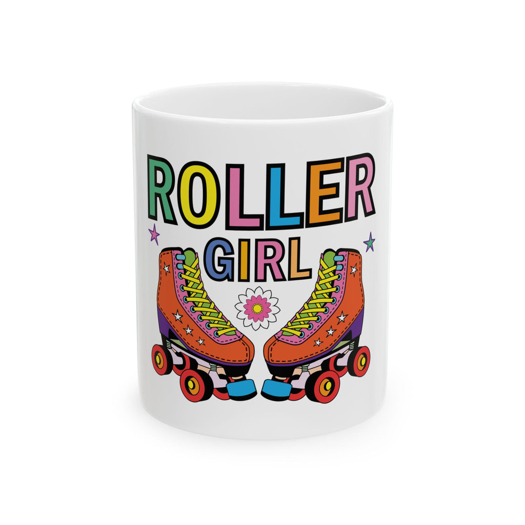 Roller Girl Roller Skater Ceramic Mug - Perfect for Roller Skating Enthusiasts