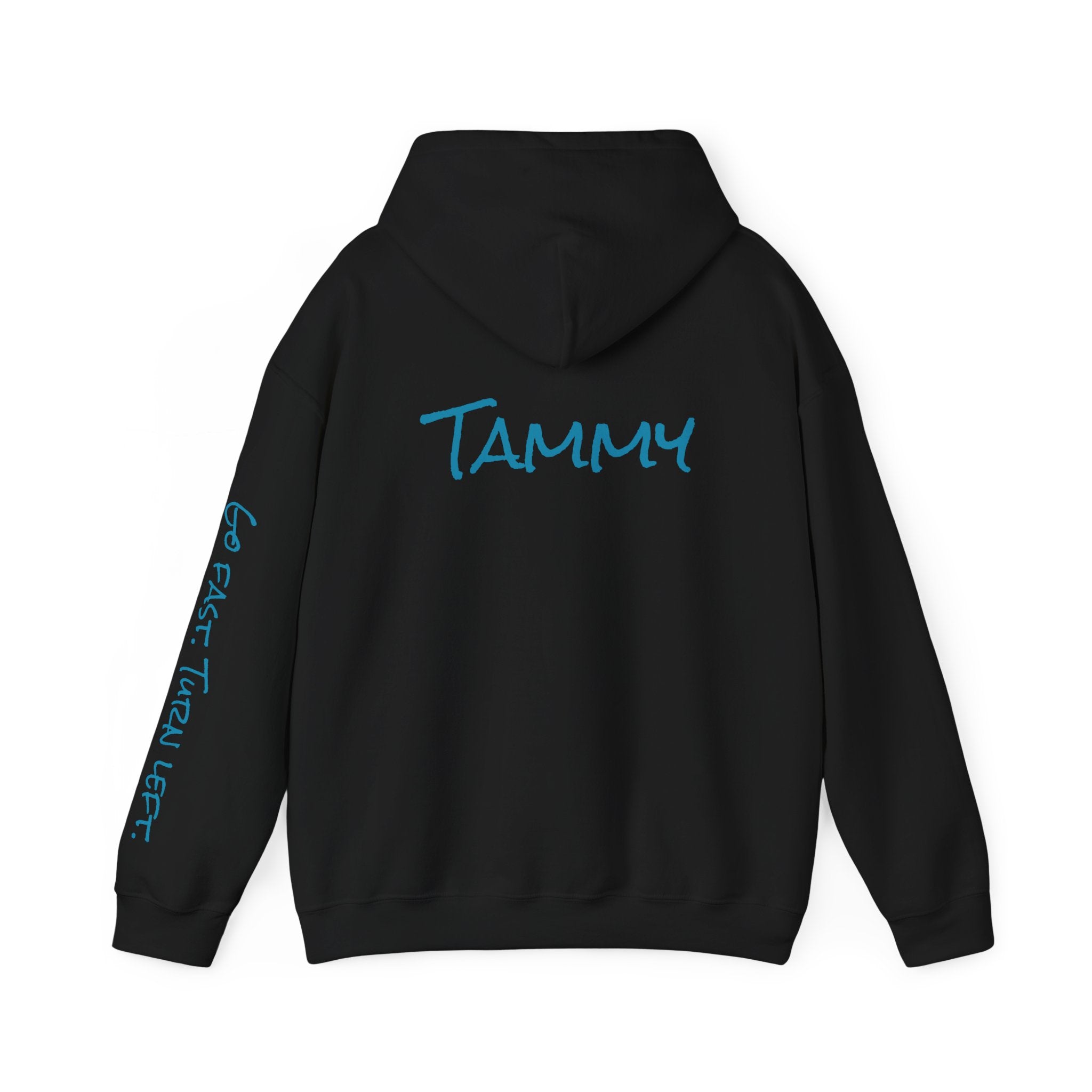 Piedmont Racing Hoodie 4 — Retro Blue Motorsport Pullover