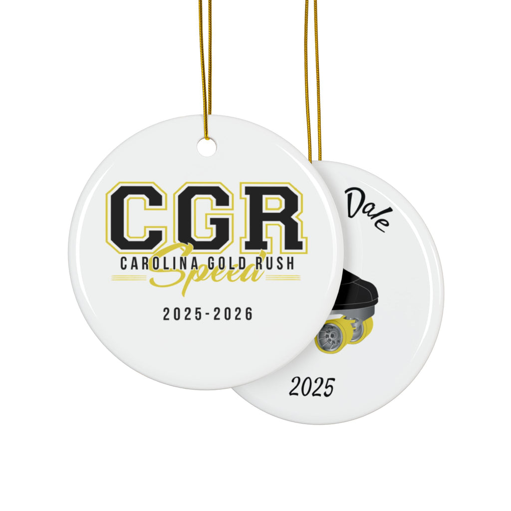 CGR Coach Dale Personalized Ceramic Ornament — Custom Name & 2025 Holiday Decoration