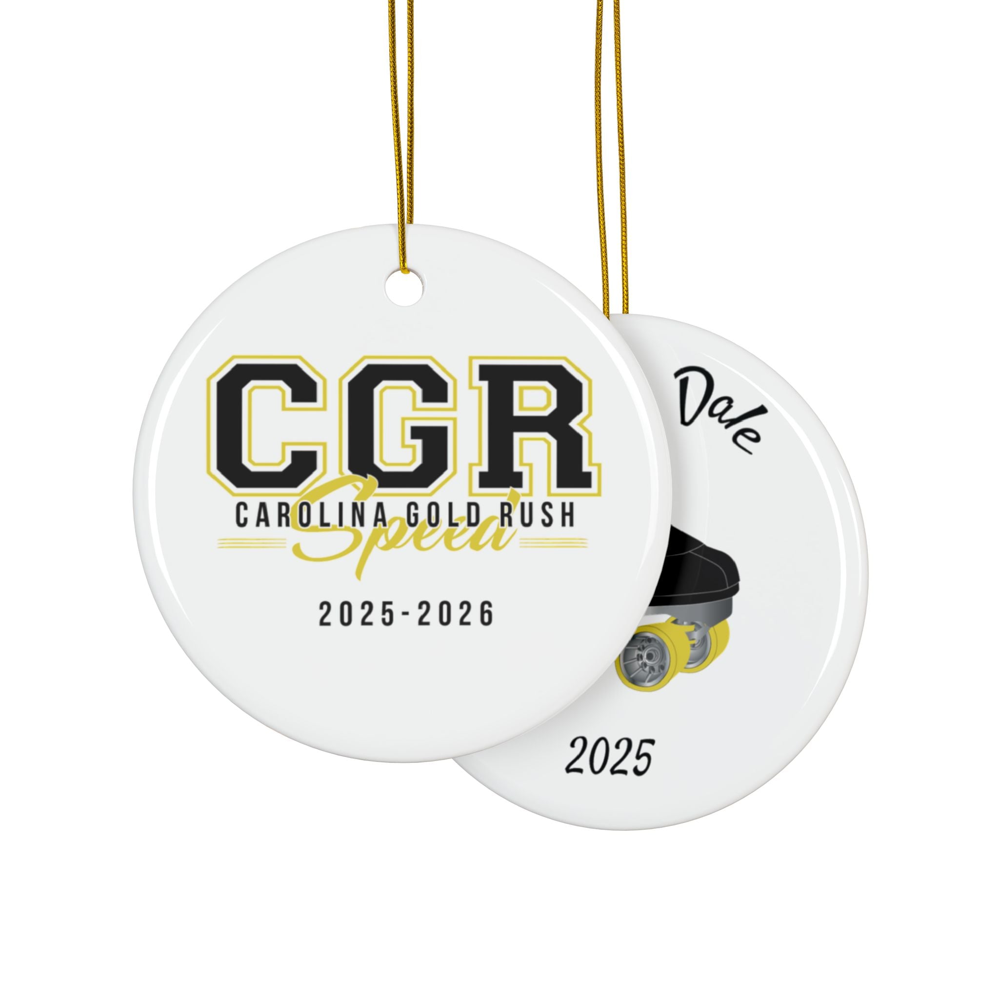 CGR Coach Dale Personalized Ceramic Ornament — Custom Name & 2025 Holiday Decoration
