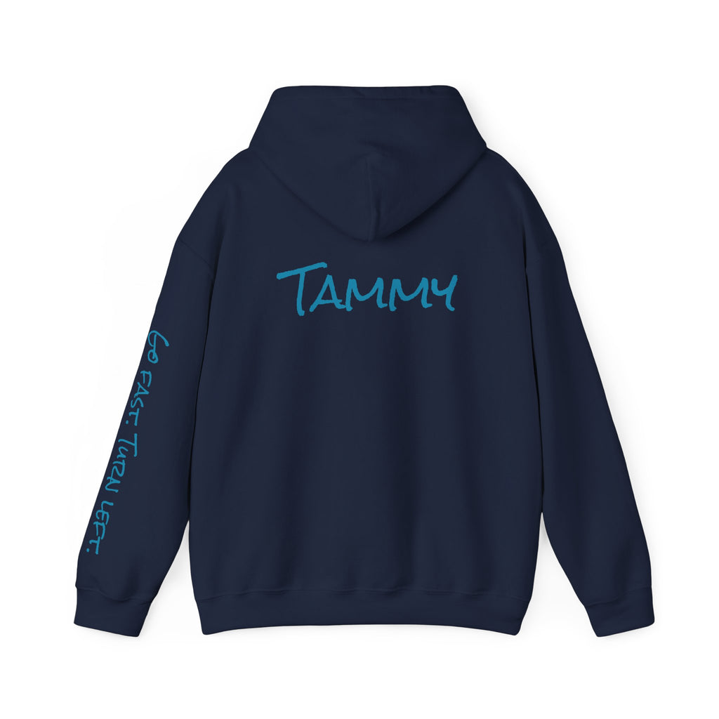 Piedmont Racing Hoodie 4 — Retro Blue Motorsport Pullover