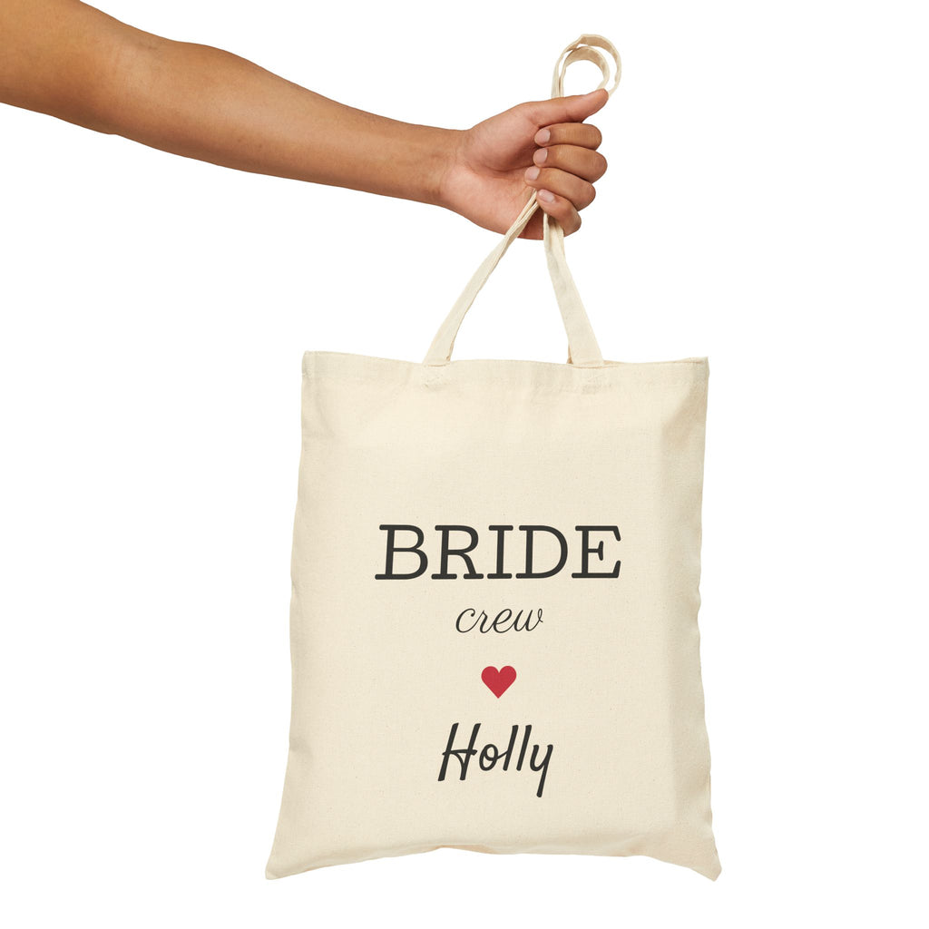 Bride Crew Cotton Canvas Tote Bag - Fun and Functional Shopping Bag for Skaters