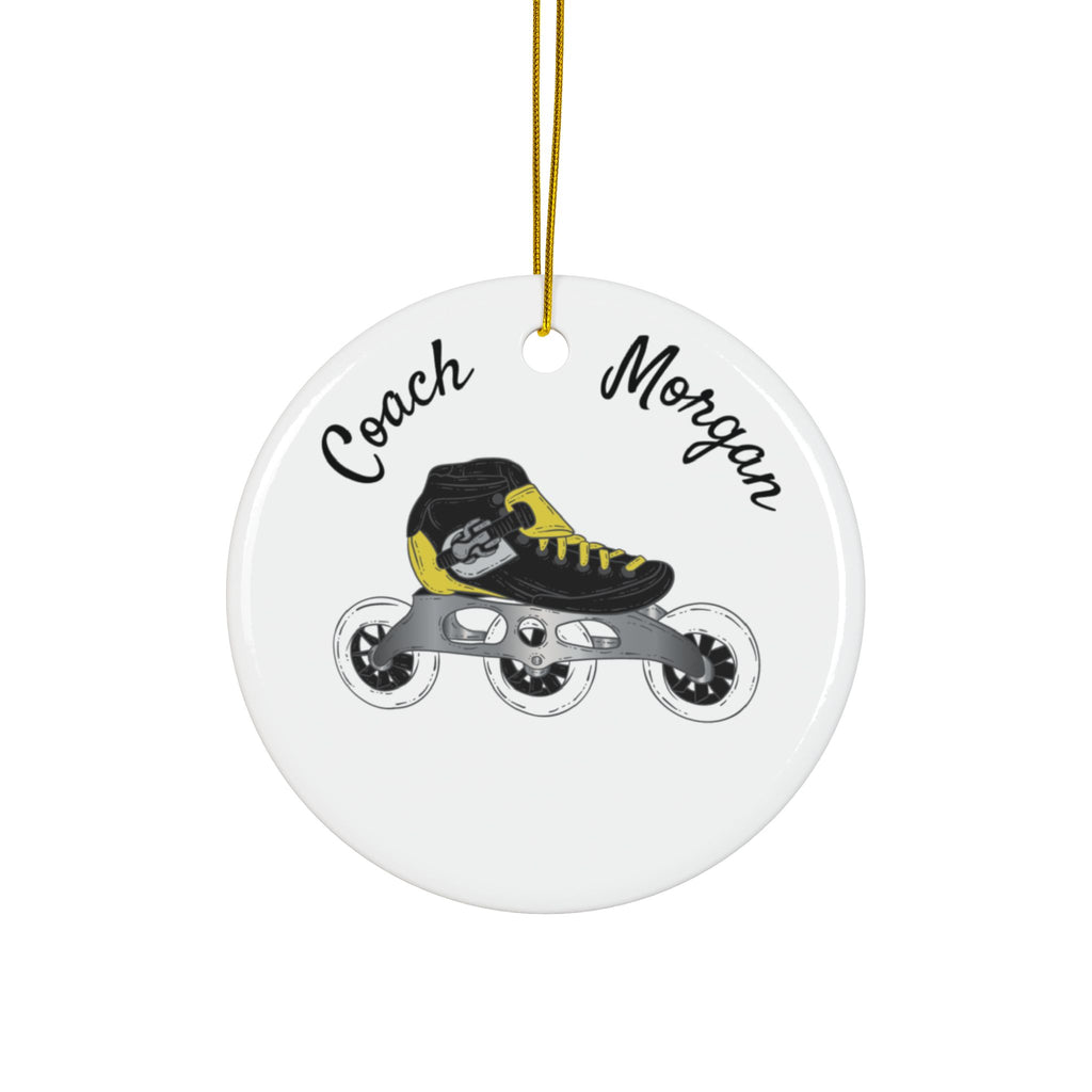CGR Coach Morgan Personalized Ceramic Ornament — Custom Name & 2025 Holiday Decoration