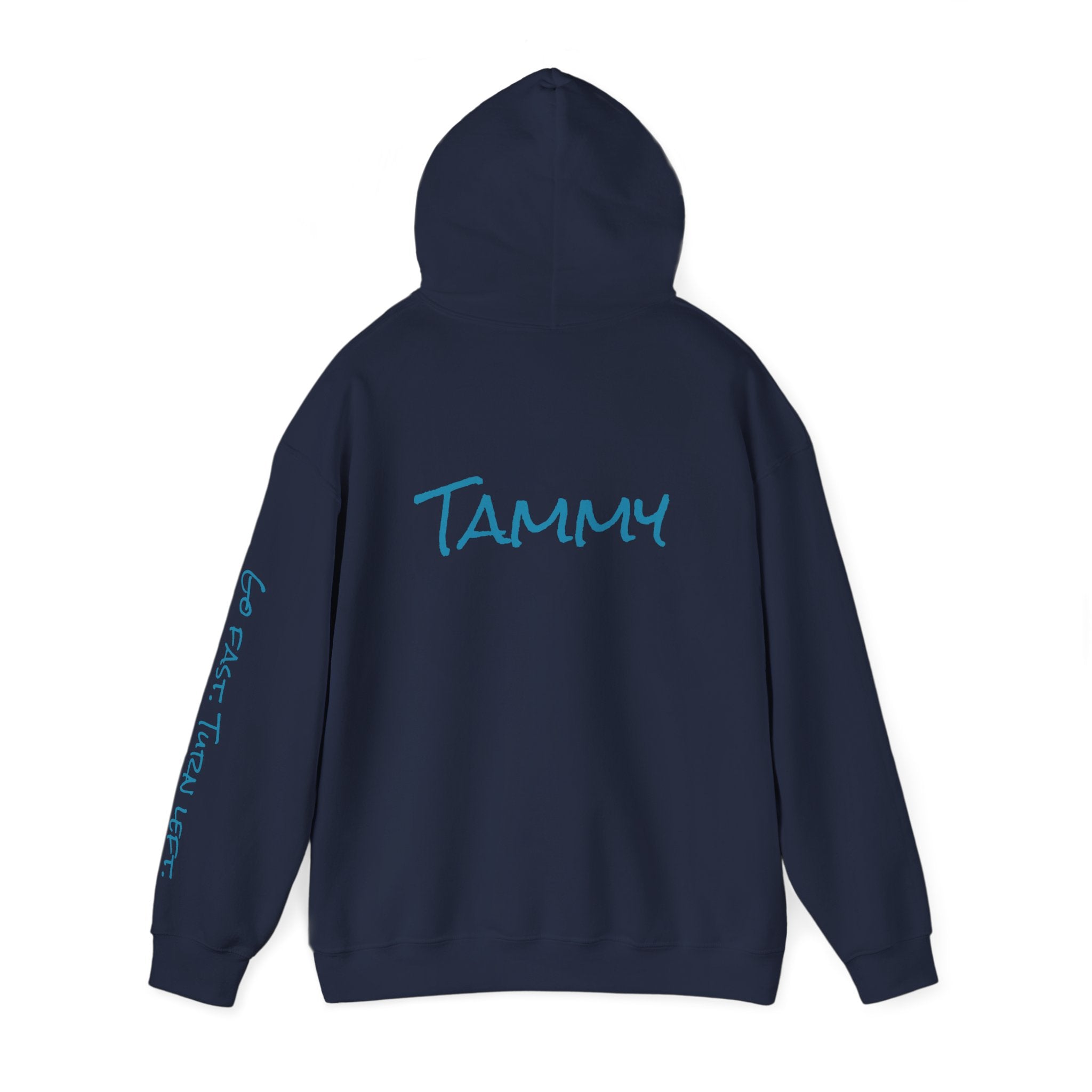 Piedmont Racing Hoodie — Retro Blue Motorsport Pullover