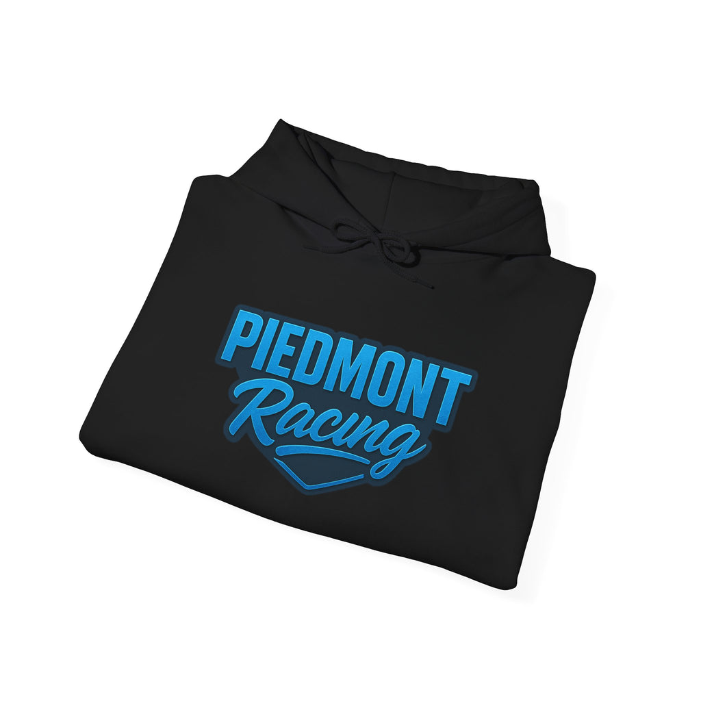 Piedmont Racing Hoodie — Retro Blue Motorsport Pullover