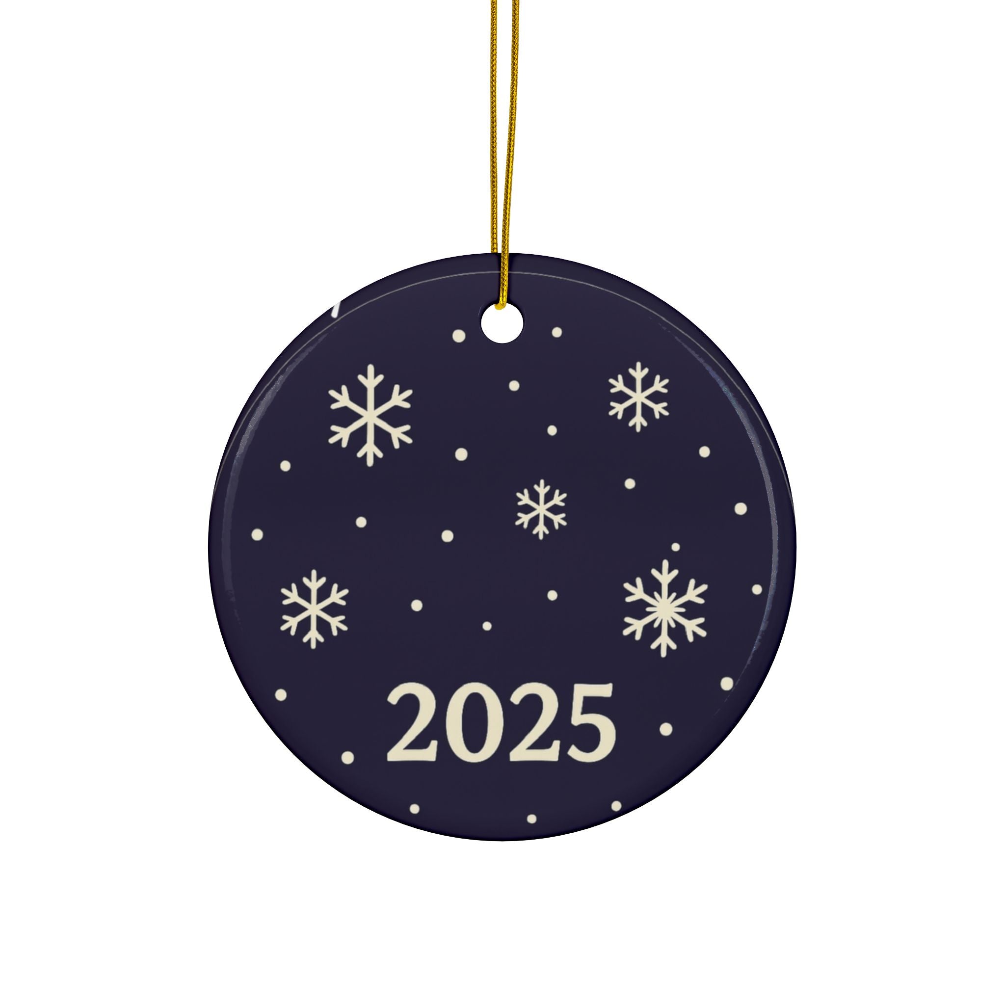 Quad Christmas Skates Personalized Ceramic Ornament — Custom Name & 2025 Holiday Decoration