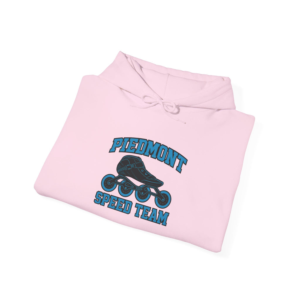 Piedmont Racing Hoodie 4 — Retro Blue Motorsport Pullover
