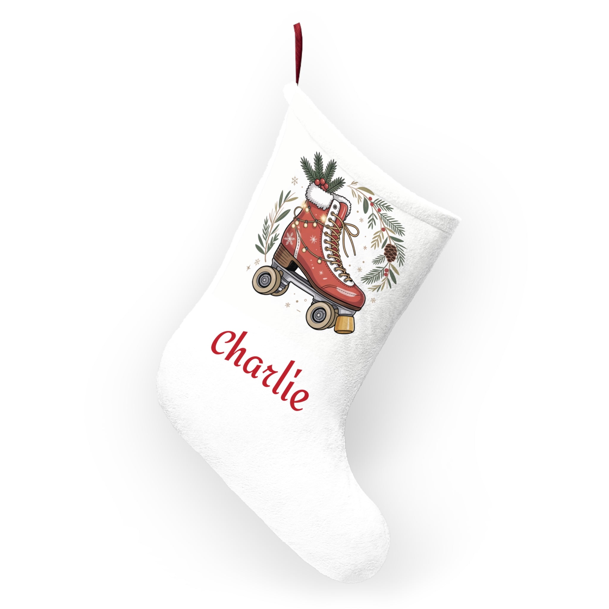 Personalized Roller Skate Christmas Stocking